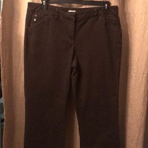 Liz Claiborne Brown casual slacks 14